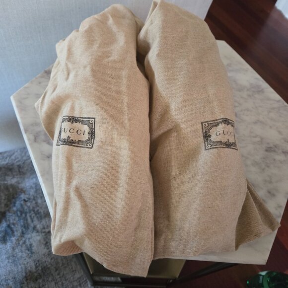 GUCCI NAPPA SILK GG LEATHER SNEAKER - SIZE 8 - Picture 4 of 12